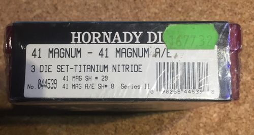 HORNADY -- 41 magnum
